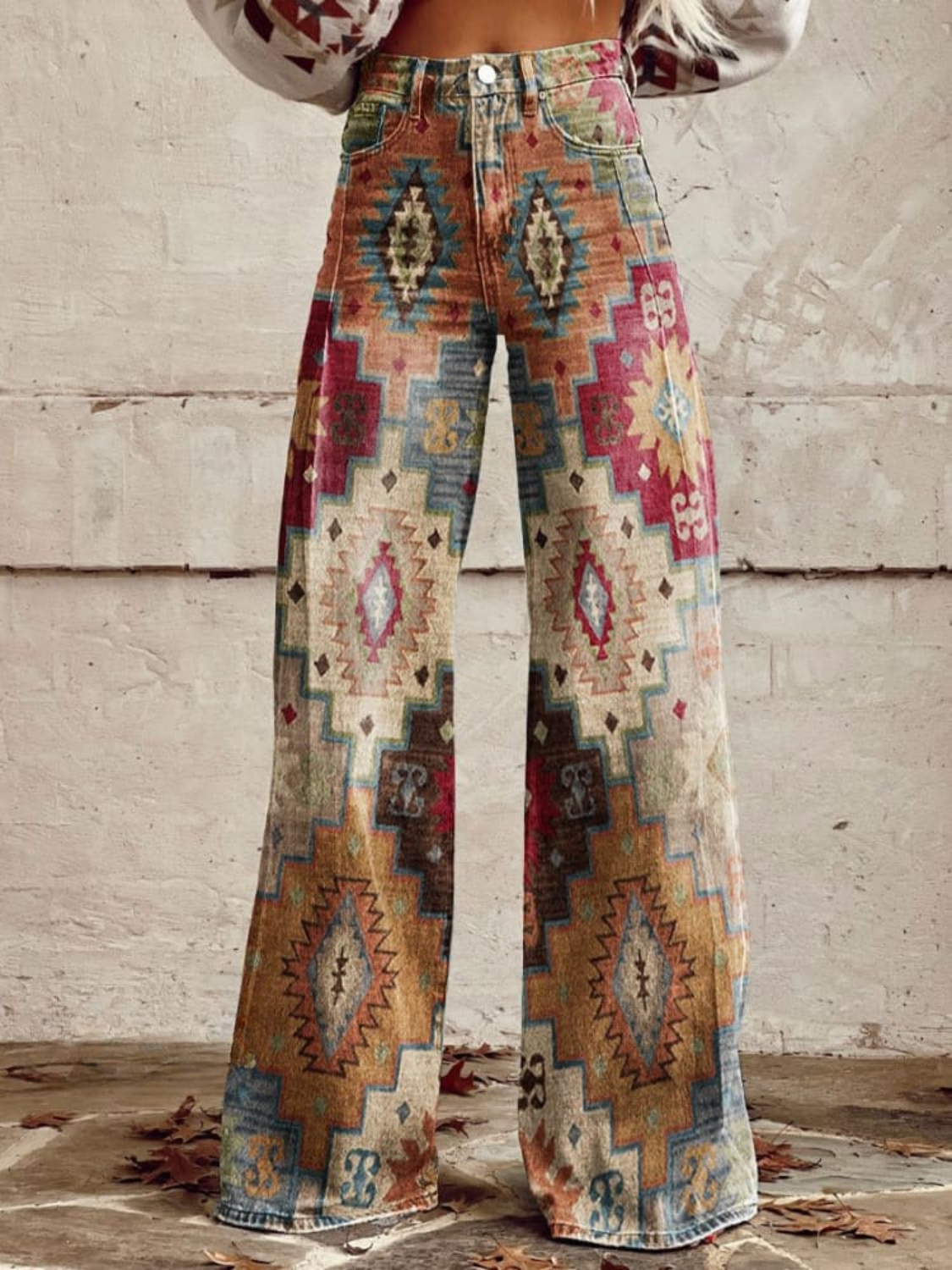 Sienna™ - Vintage Boho Wide-Leg Pants