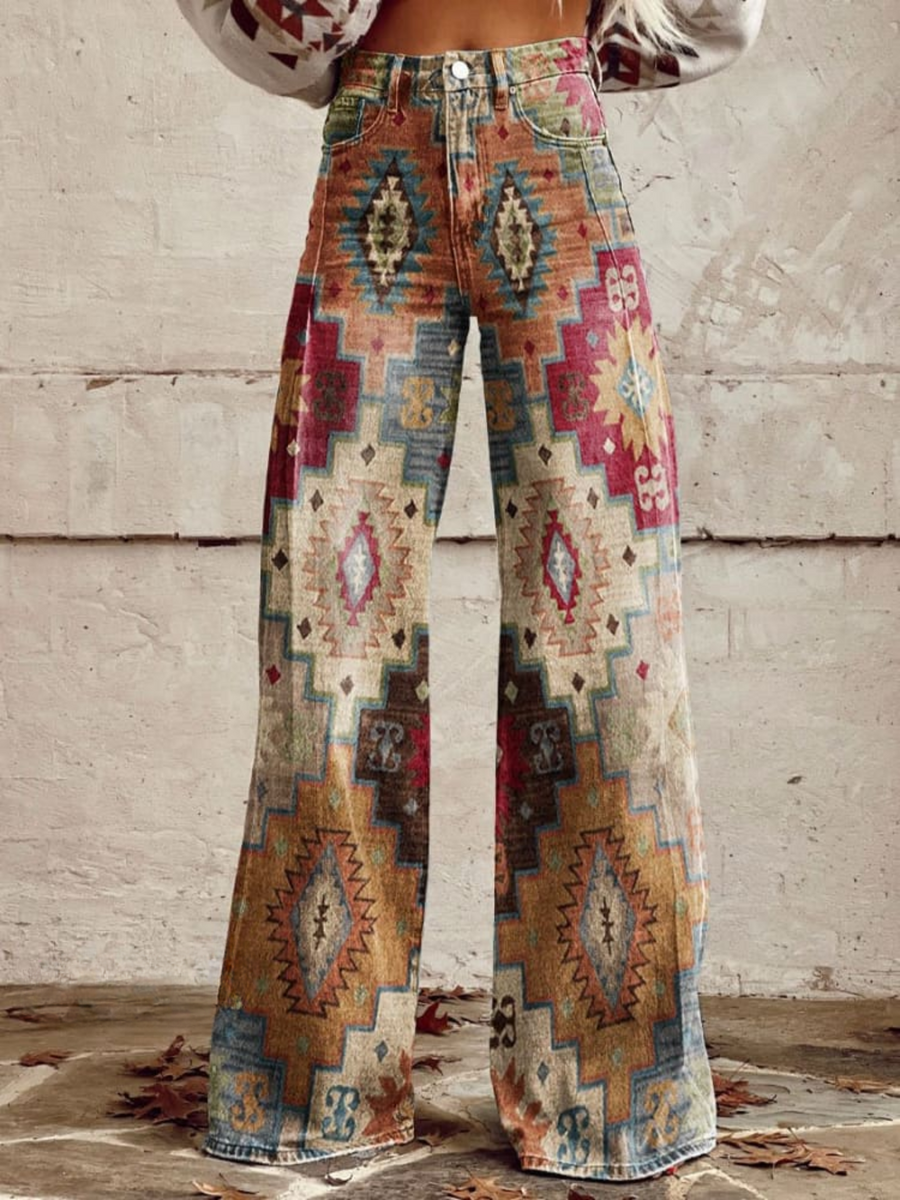 Sienna™ - Vintage Boho Wide-Leg Pants