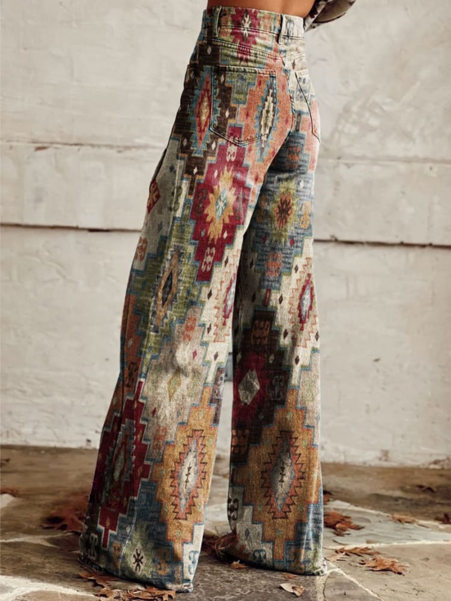 Sienna™ - Vintage Boho Wide-Leg Pants