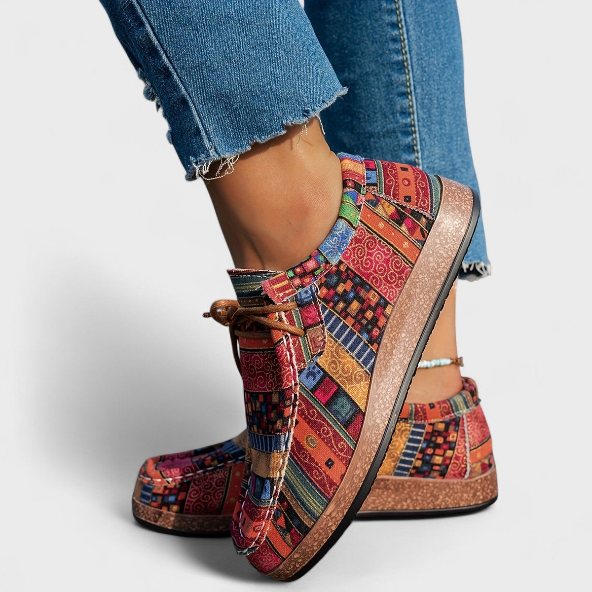 Mabel™ | Boho Patchwork Sneakers