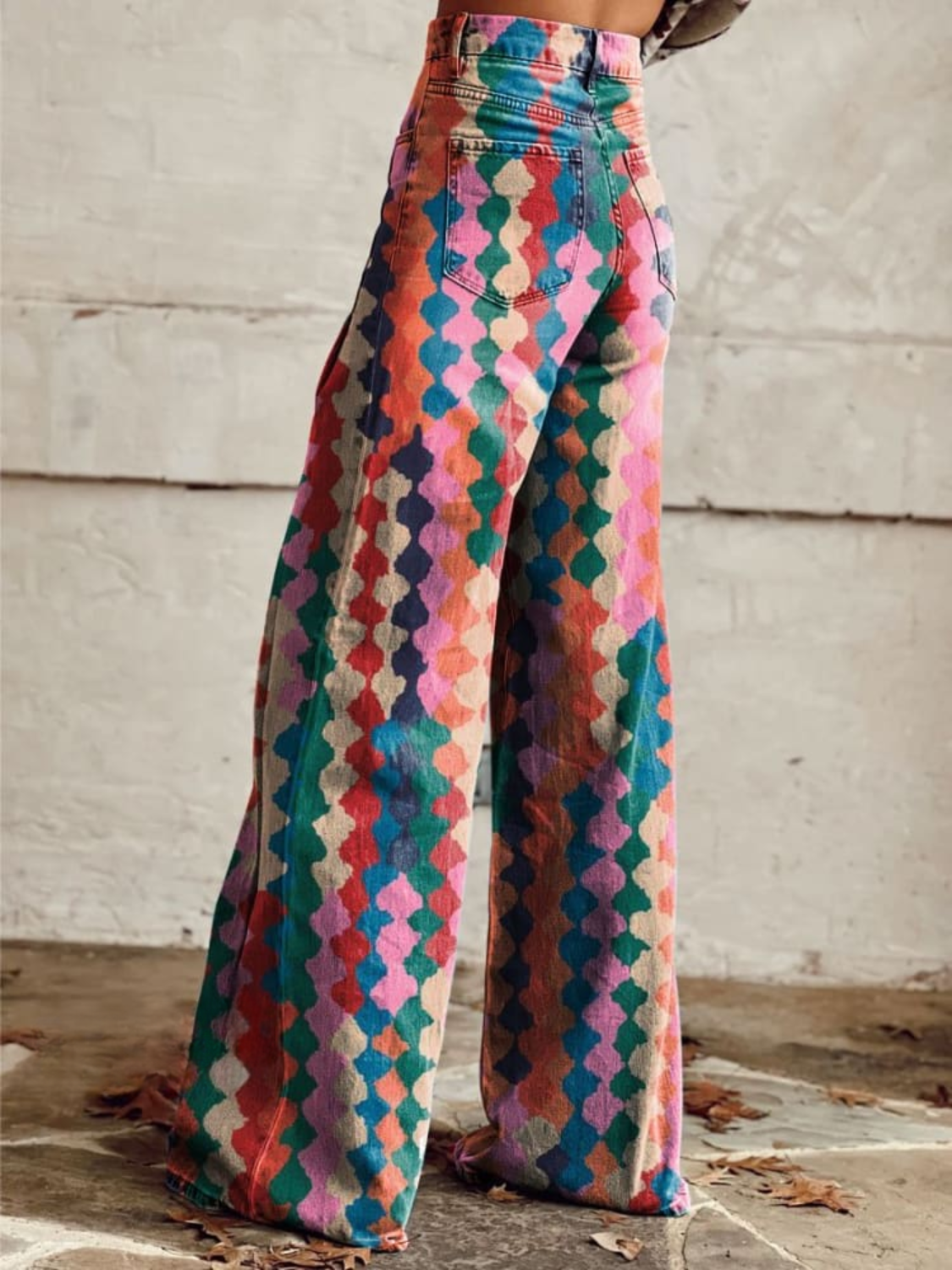 Beth™ - Vibrant Boho Wide-Leg Pants