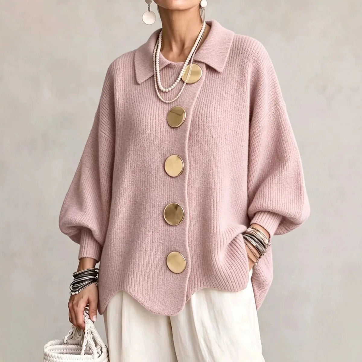 Beatrice™ | Classic Button-Up Knitted Cardigan