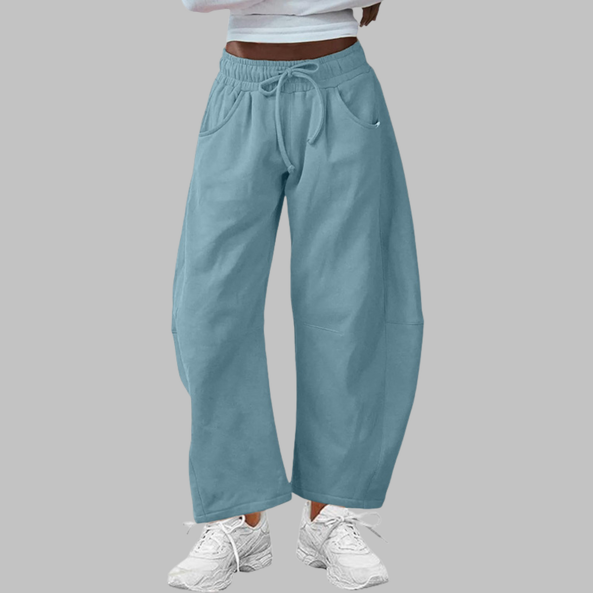 Digma™ - Casual Drawstring Barrel Leg Sweat Pants