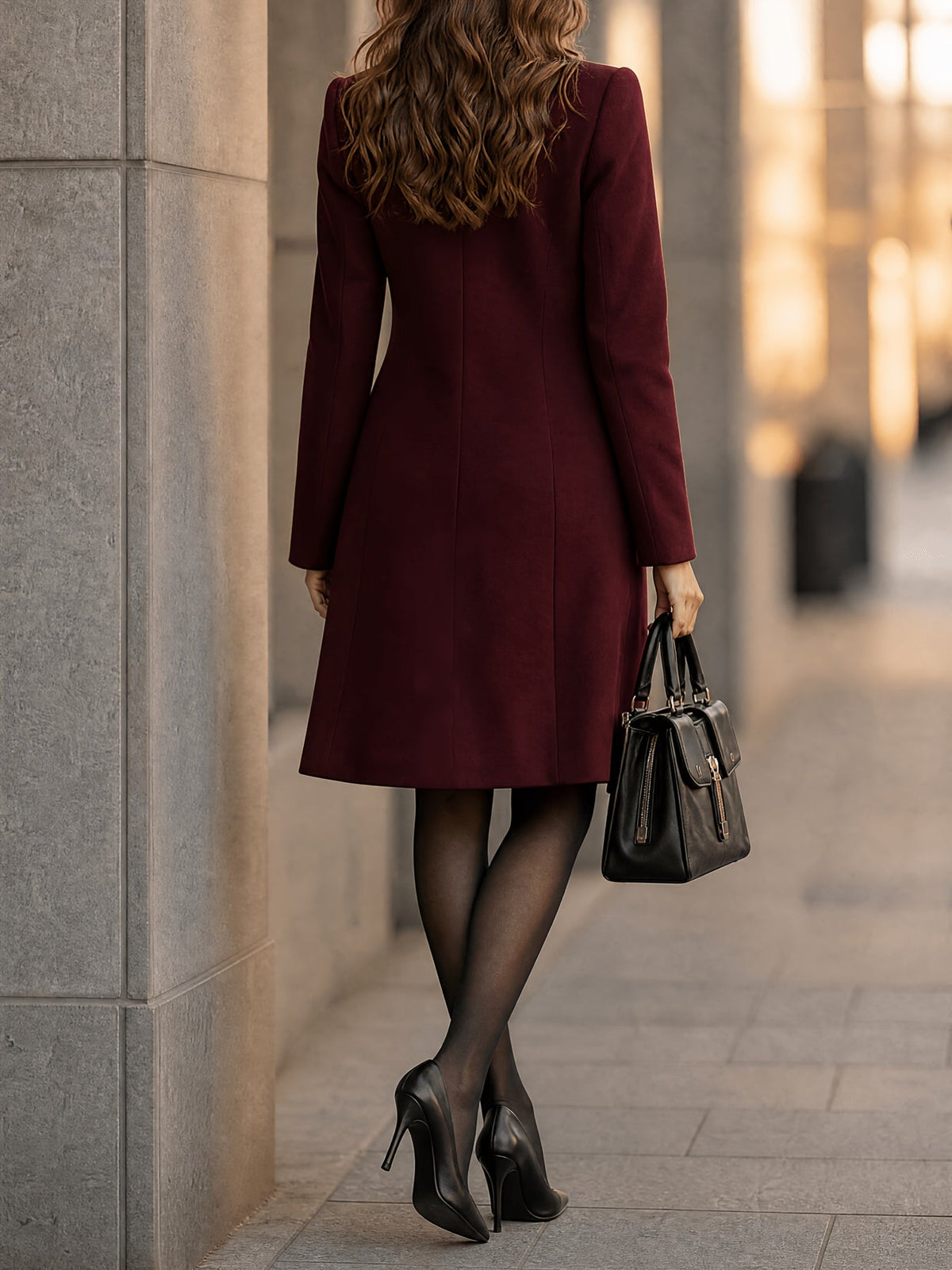 Catherine™ | Classic Double-Breasted Coat