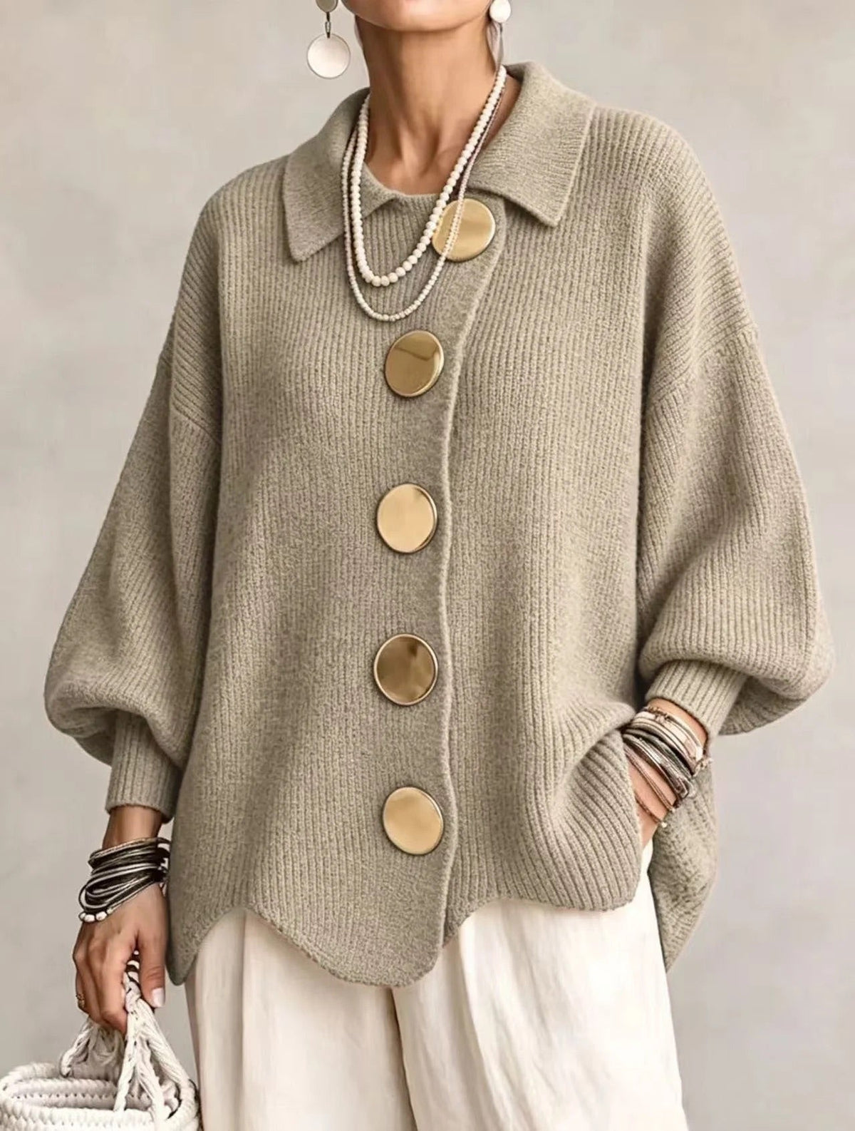 Beatrice™ | Classic Button-Up Knitted Cardigan