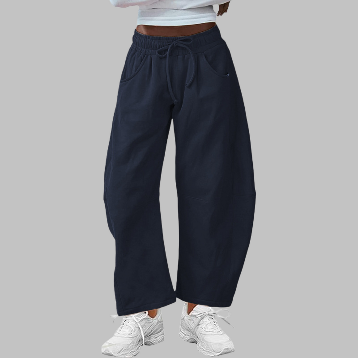 Digma™ - Casual Drawstring Barrel Leg Sweat Pants