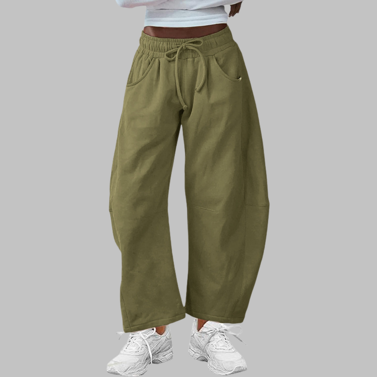 Digma™ - Casual Drawstring Barrel Leg Sweat Pants