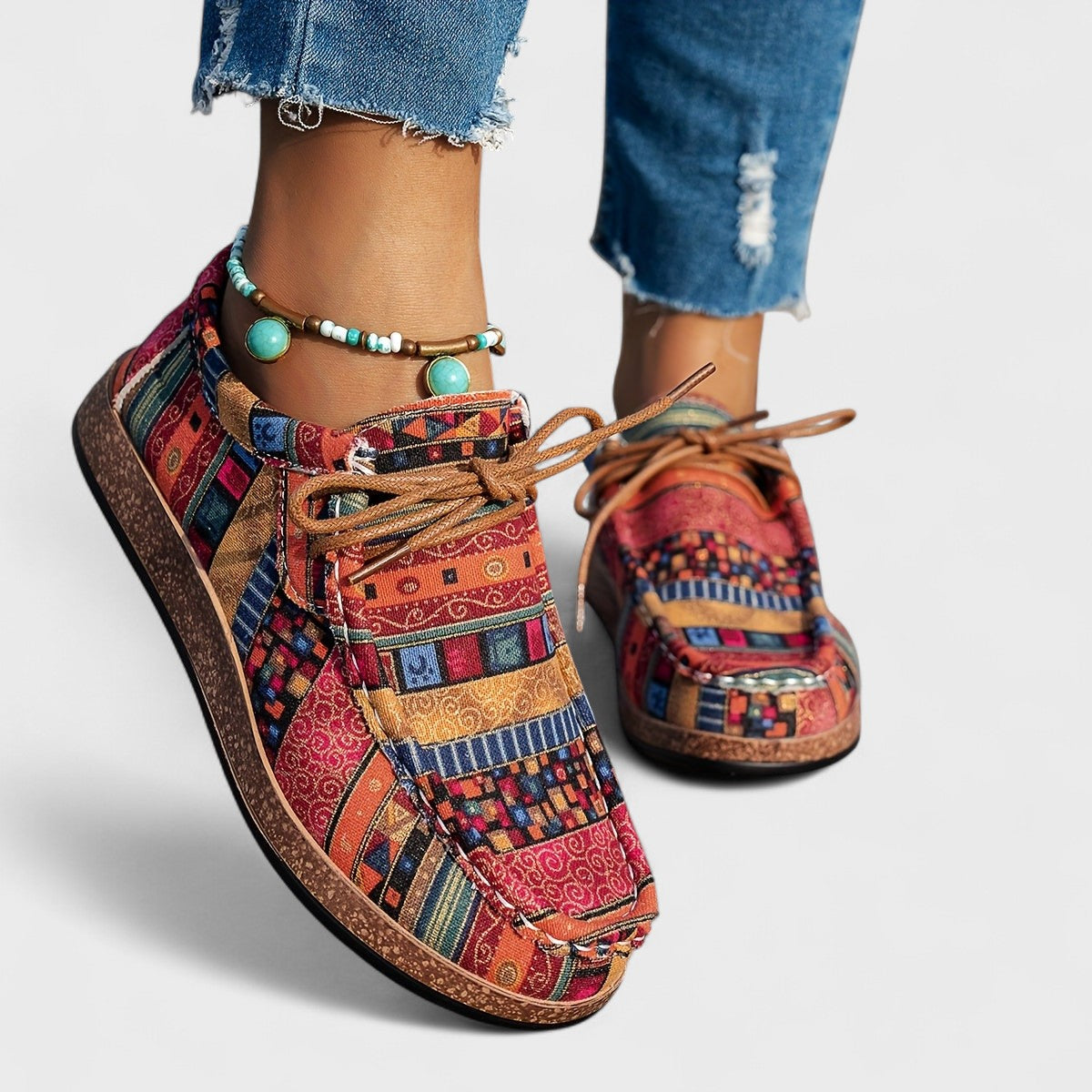 Mabel™ | Boho Patchwork Sneakers