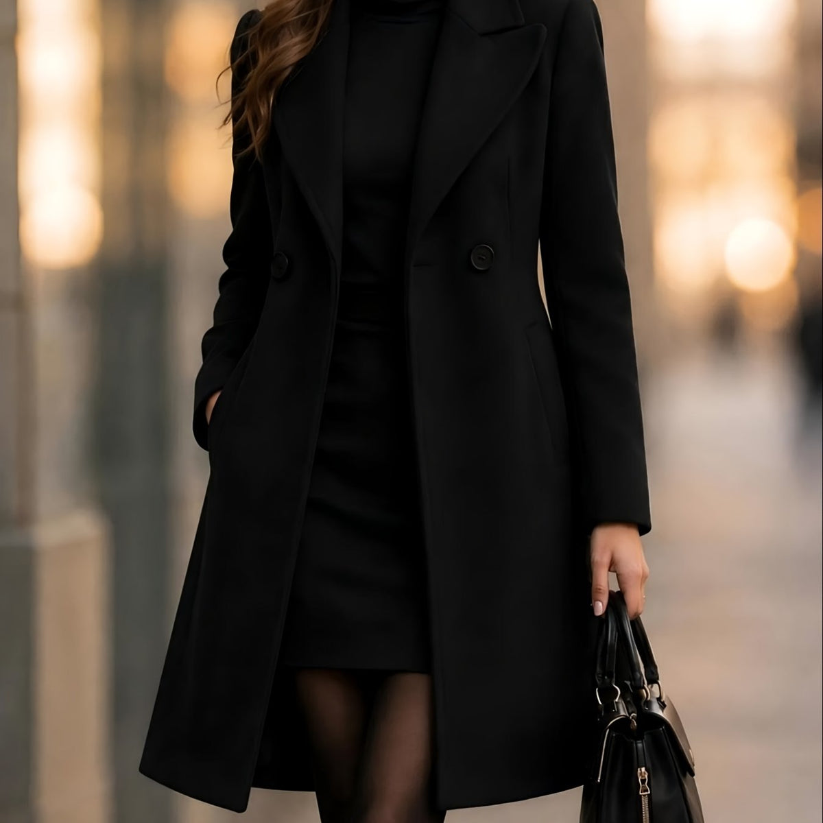 Catherine™ | Classic Double-Breasted Coat