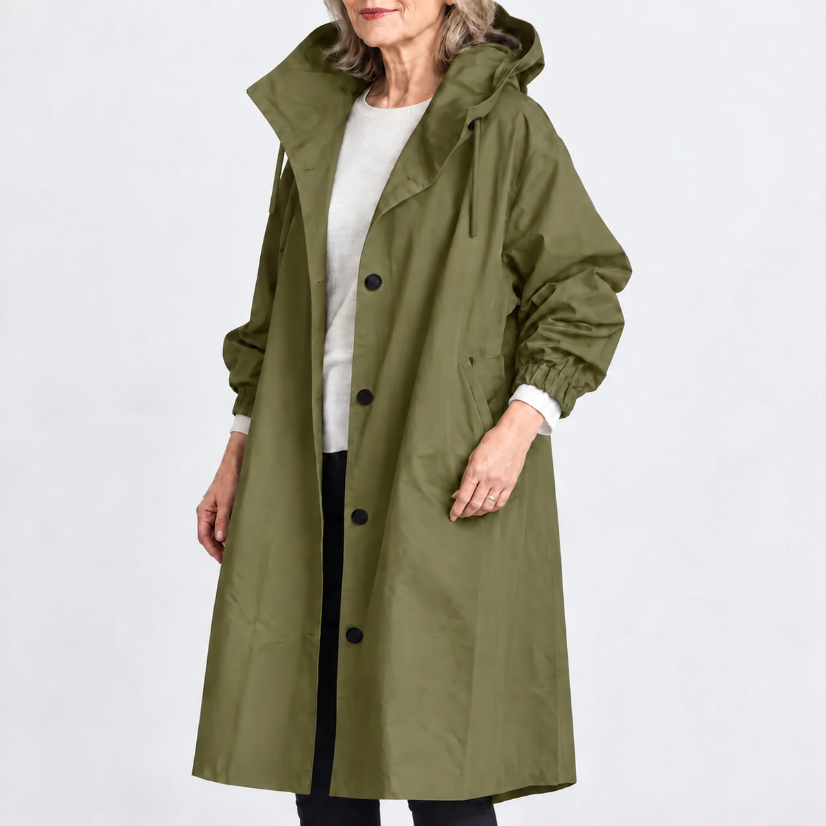 Audrey™ | Classic Hooded Longline Coat