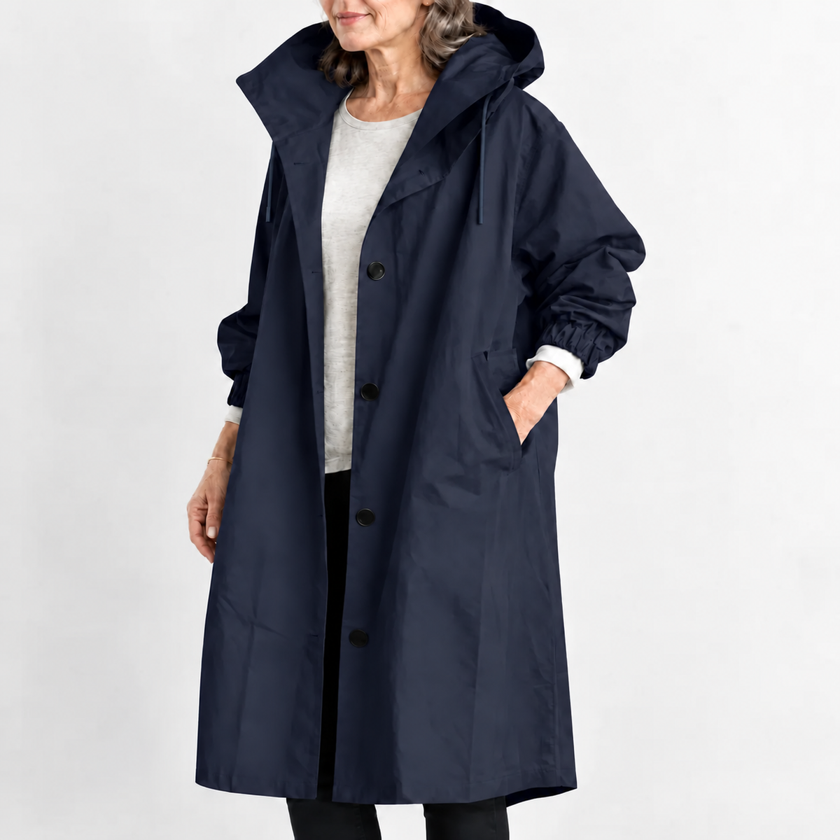 Audrey™ | Classic Hooded Longline Coat