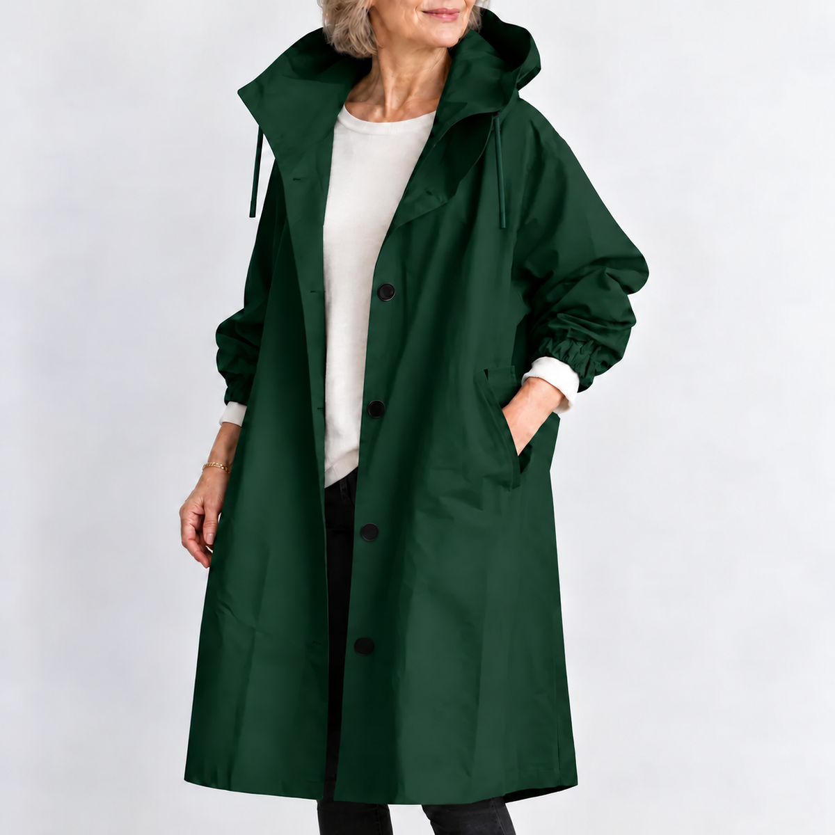 Audrey™ | Classic Hooded Longline Coat