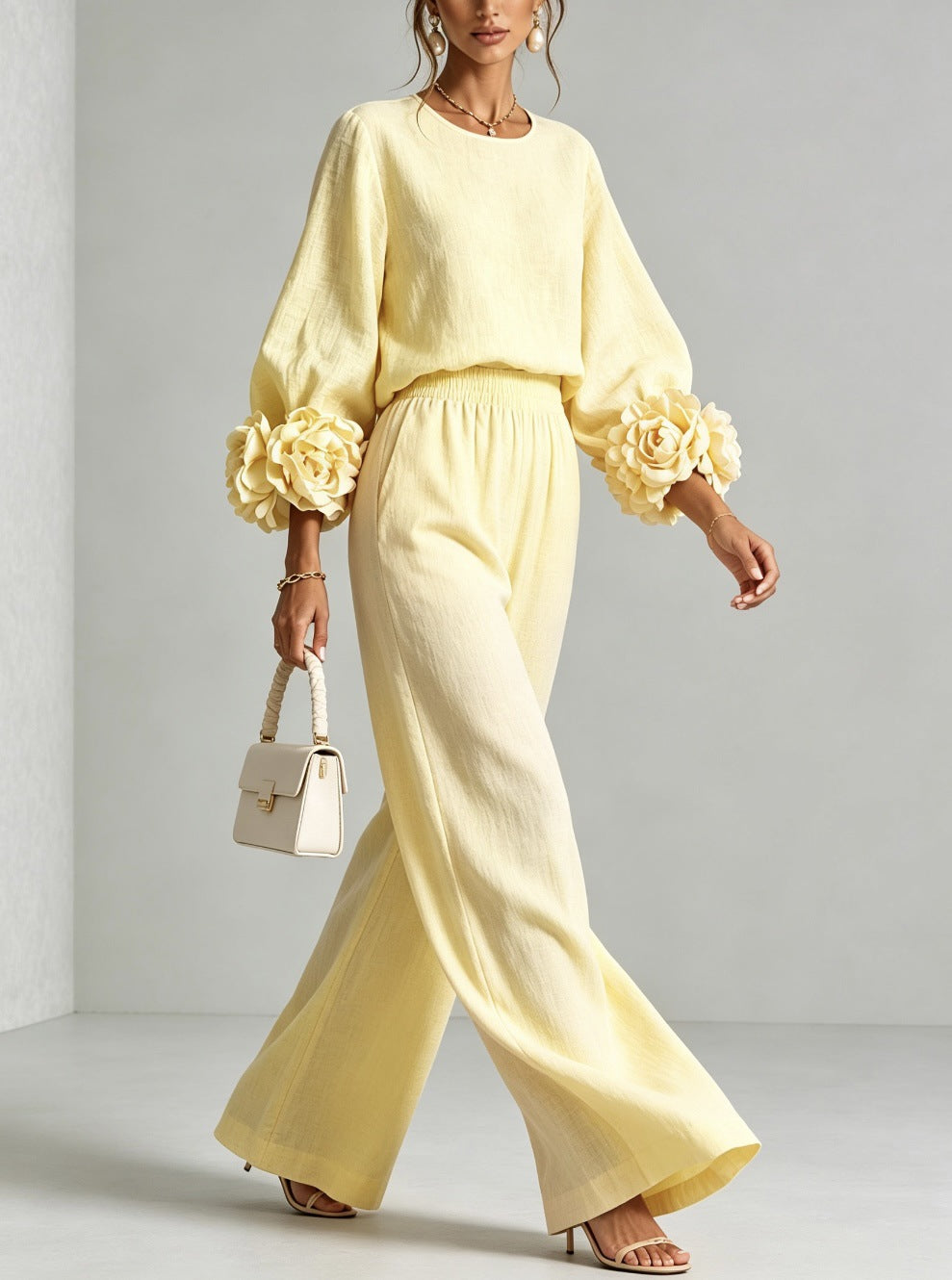 Selene | Relaxed Cuffed Sleeve Ensemble
