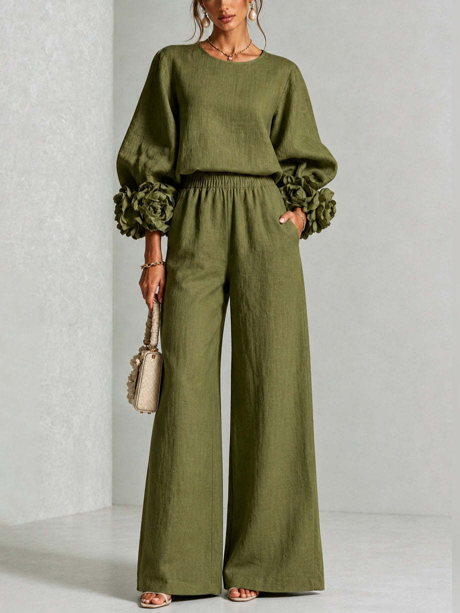 Selene | Relaxed Cuffed Sleeve Ensemble