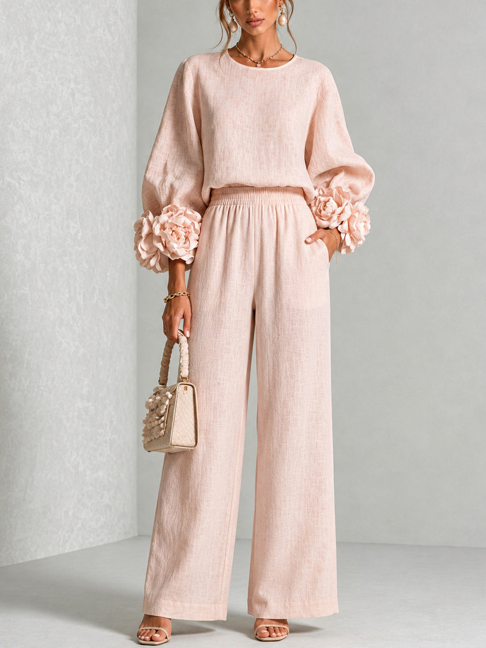 Selene | Relaxed Cuffed Sleeve Ensemble