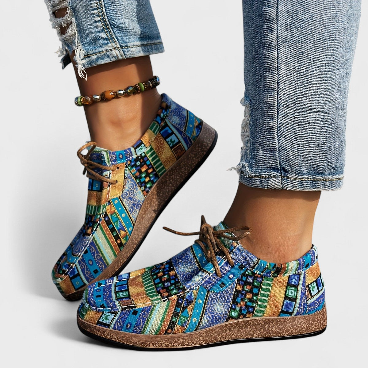 Mabel™ | Boho Patchwork Sneakers