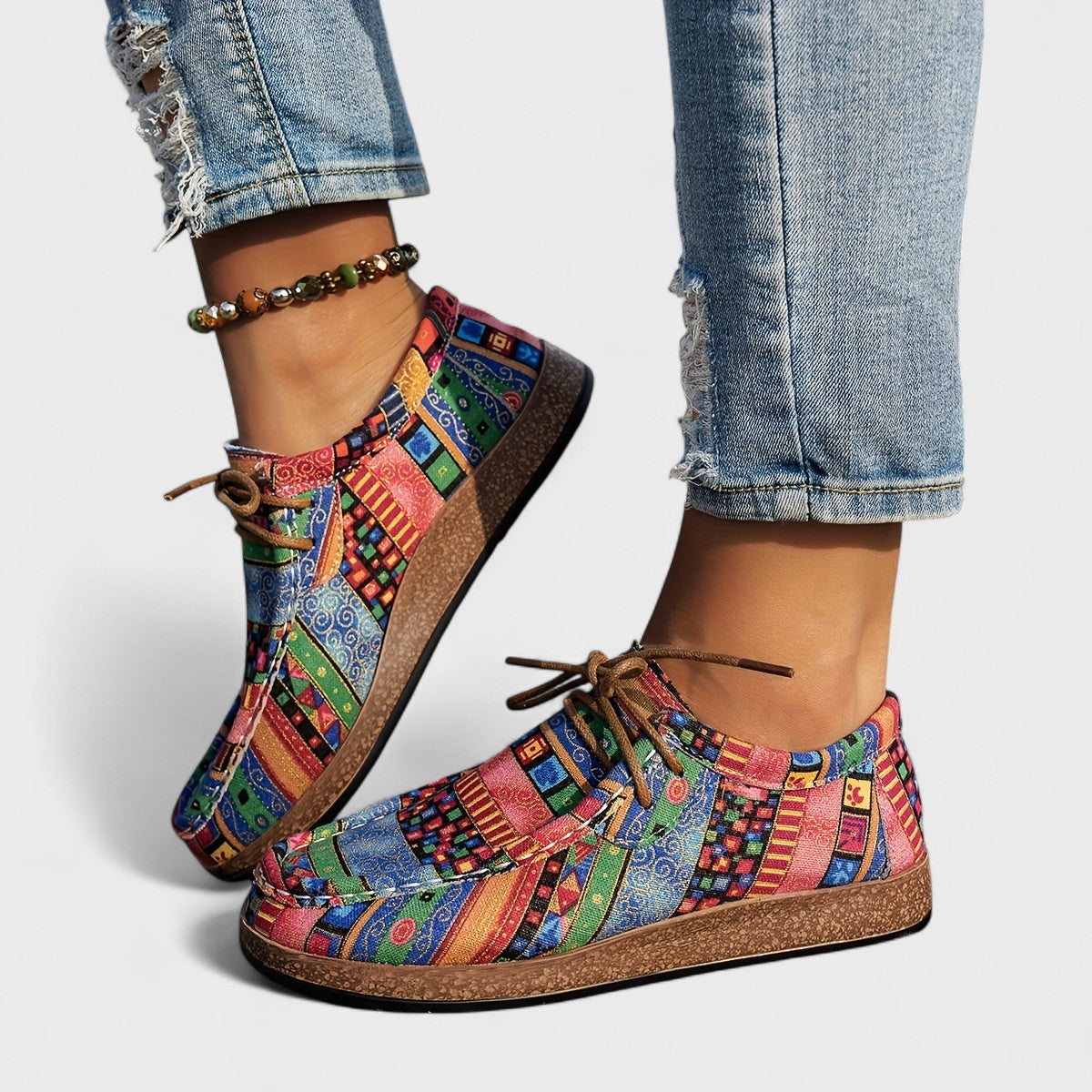 Mabel™ | Boho Patchwork Sneakers