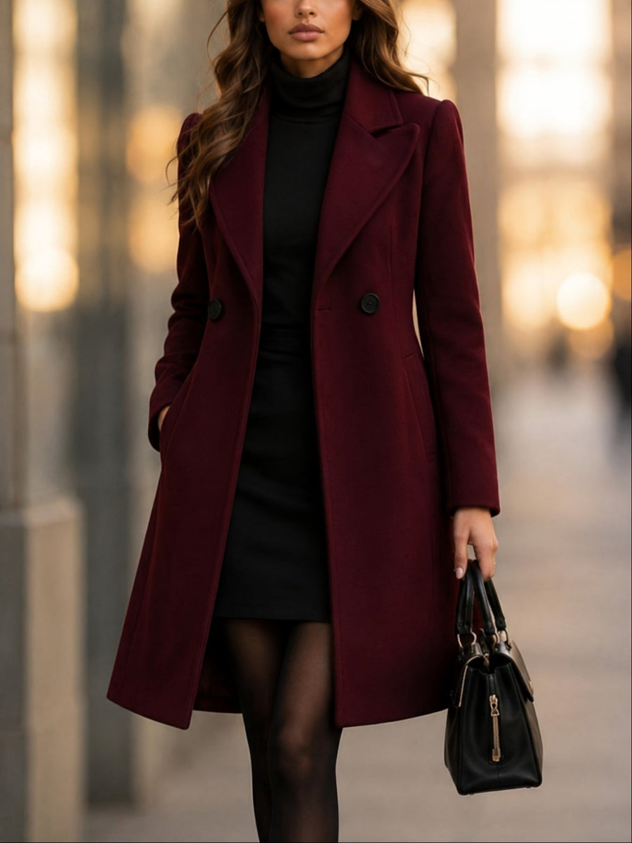 Catherine™ | Classic Double-Breasted Coat
