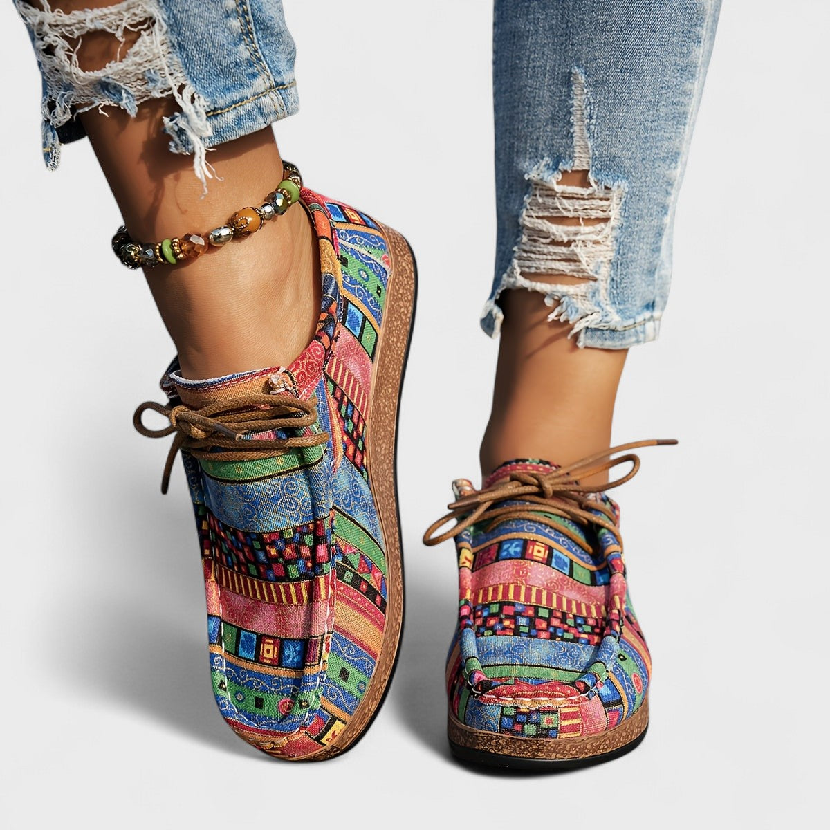 Mabel™ | Boho Patchwork Sneakers