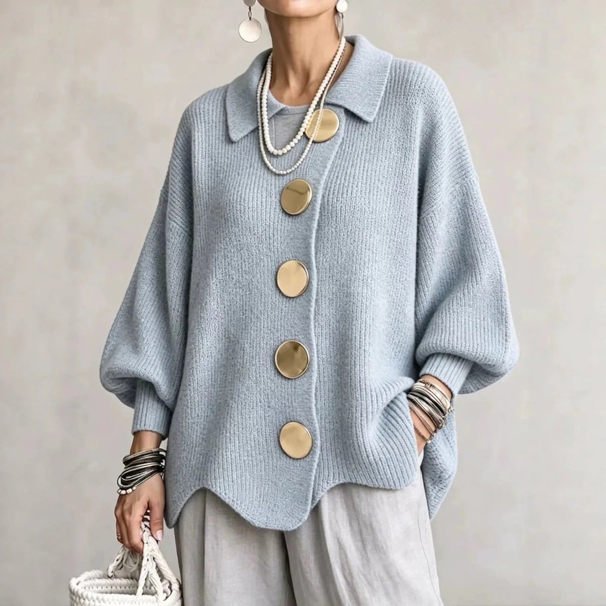Beatrice™ | Classic Button-Up Knitted Cardigan