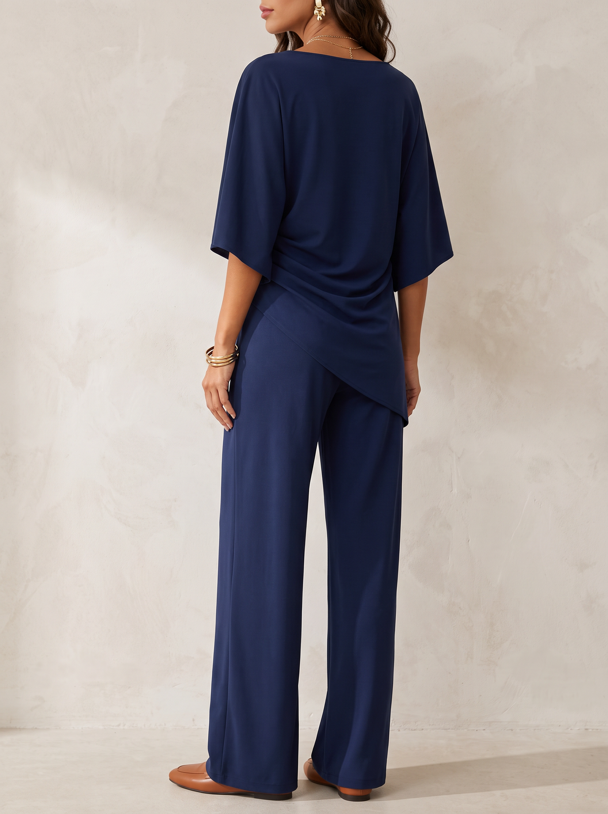 Lorna | Draped Waist Two Piece Set
