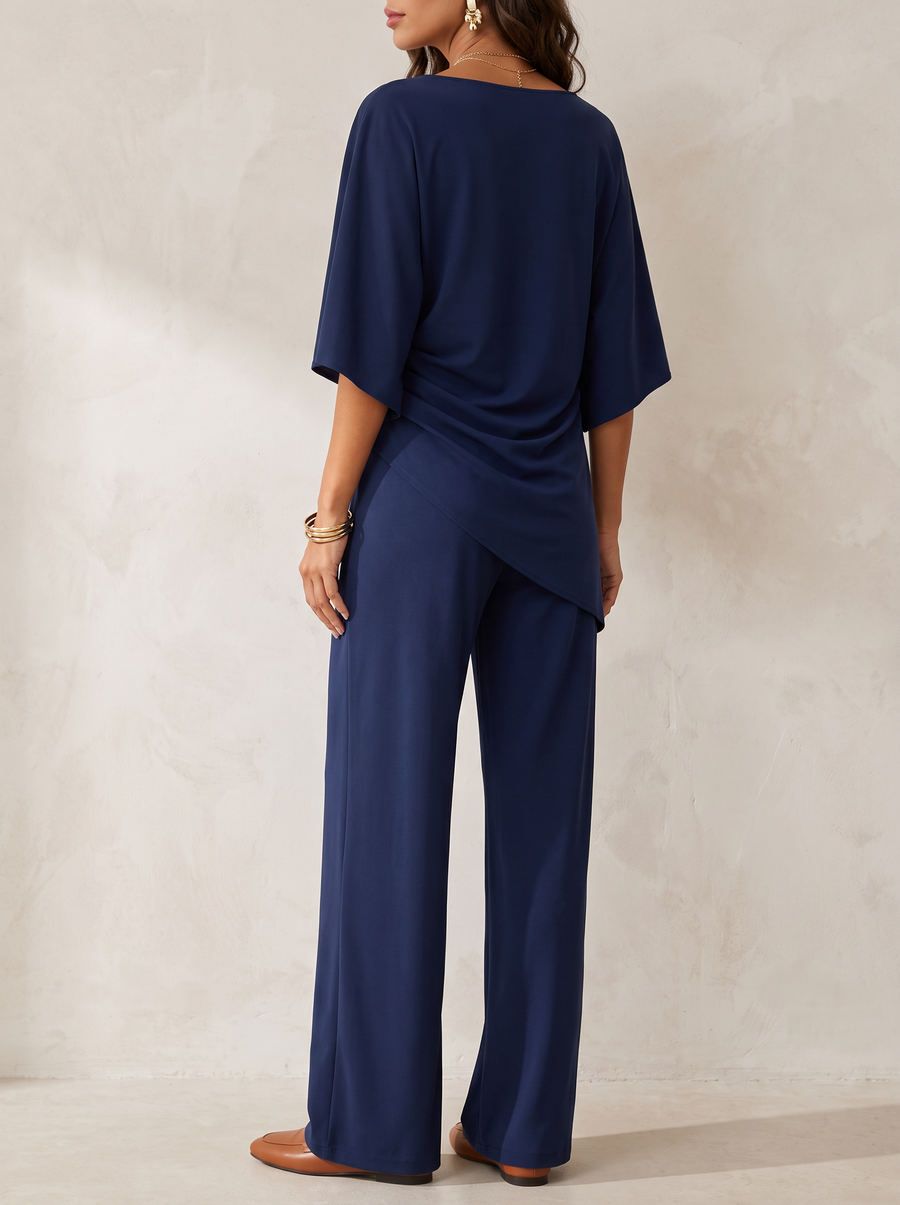 Lorna | Draped Waist Two Piece Set