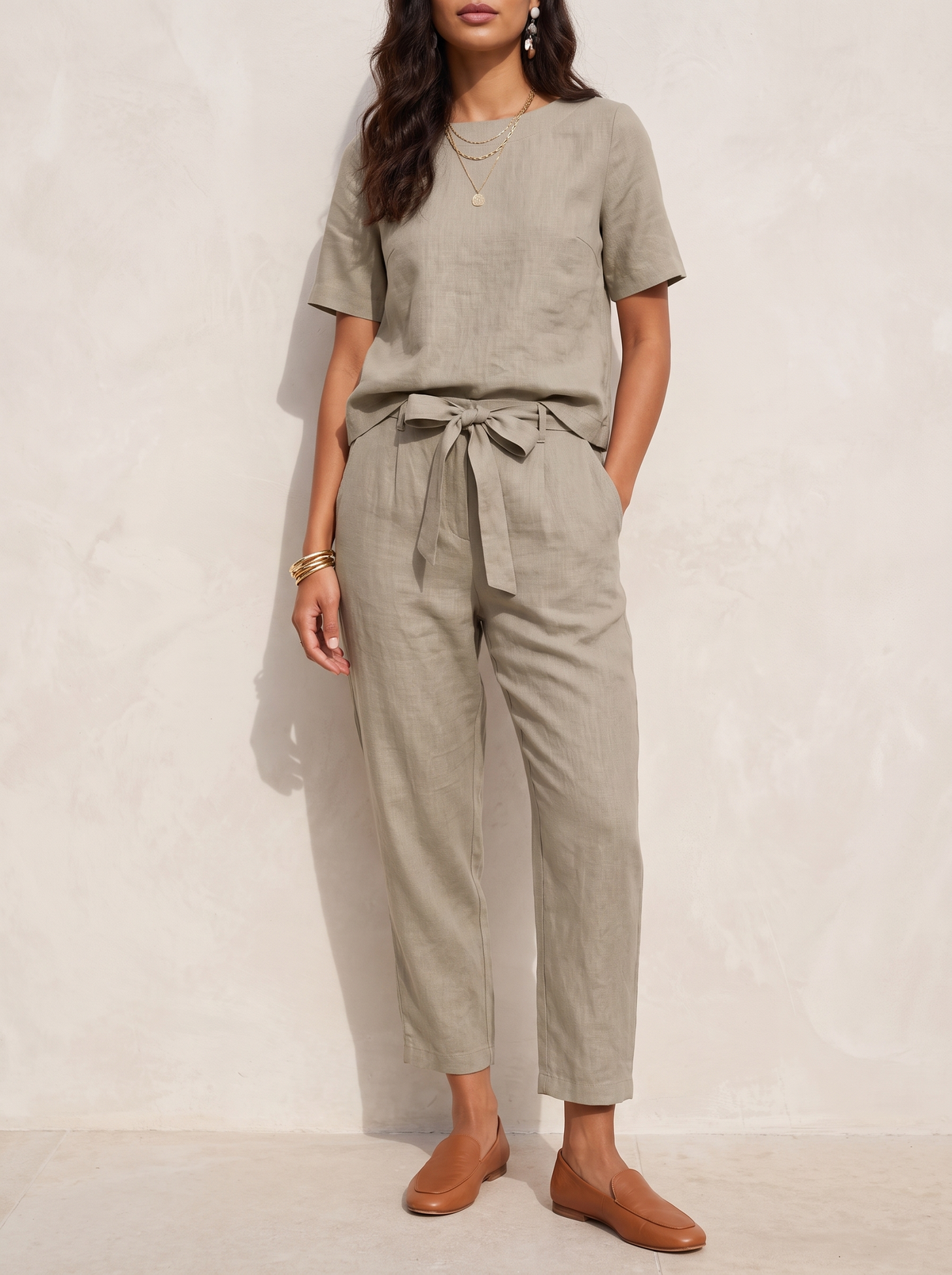 Marlene | Easy Belted Waist Set