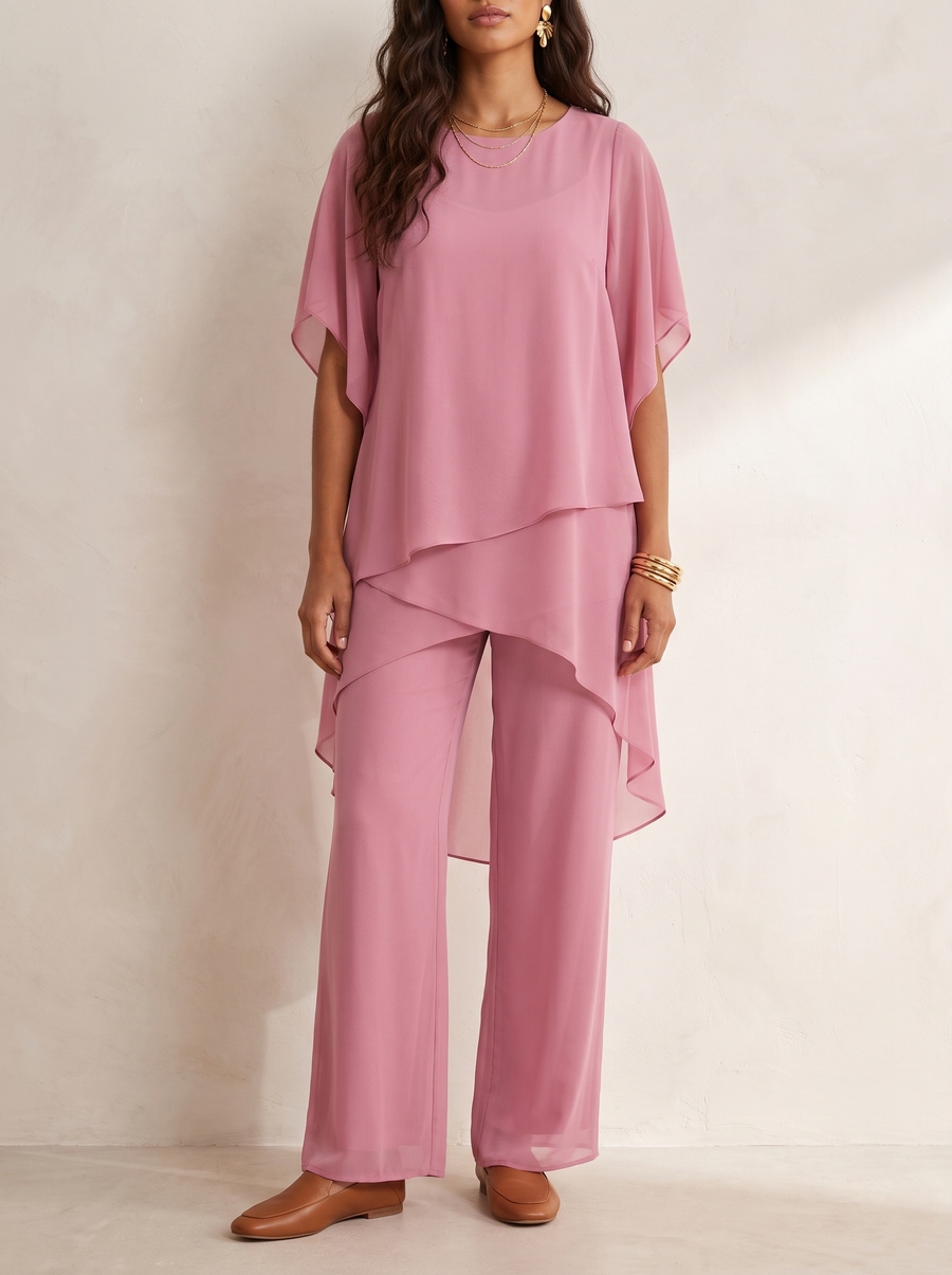Kimmy | Flowing Draped Palazzo Set