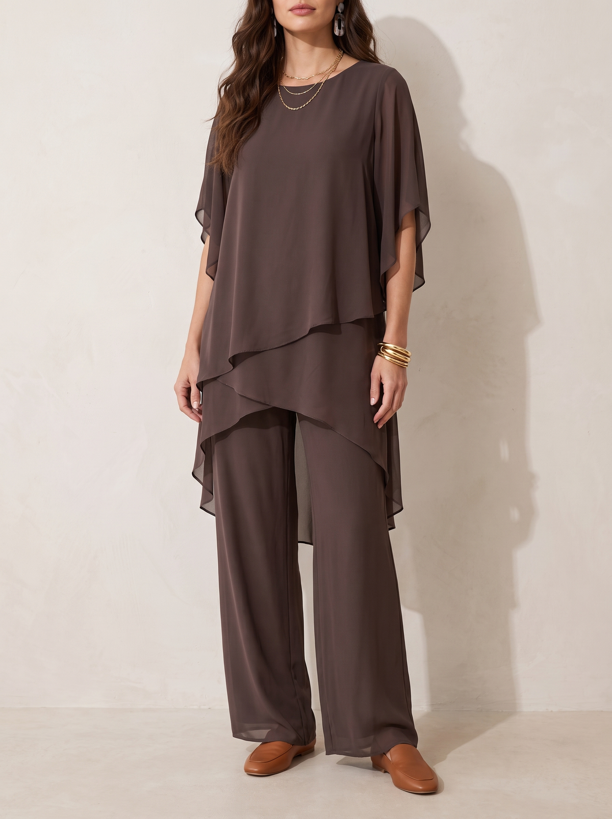 Kimmy | Flowing Draped Palazzo Set