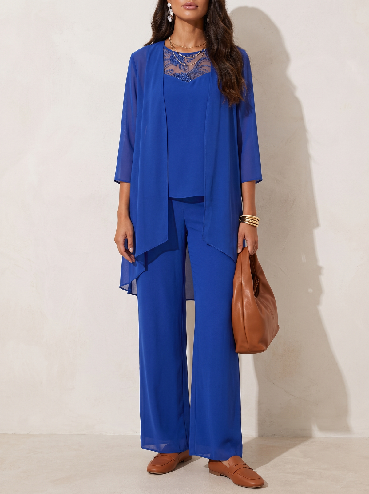 Iva | Elegant Open Jacket Set