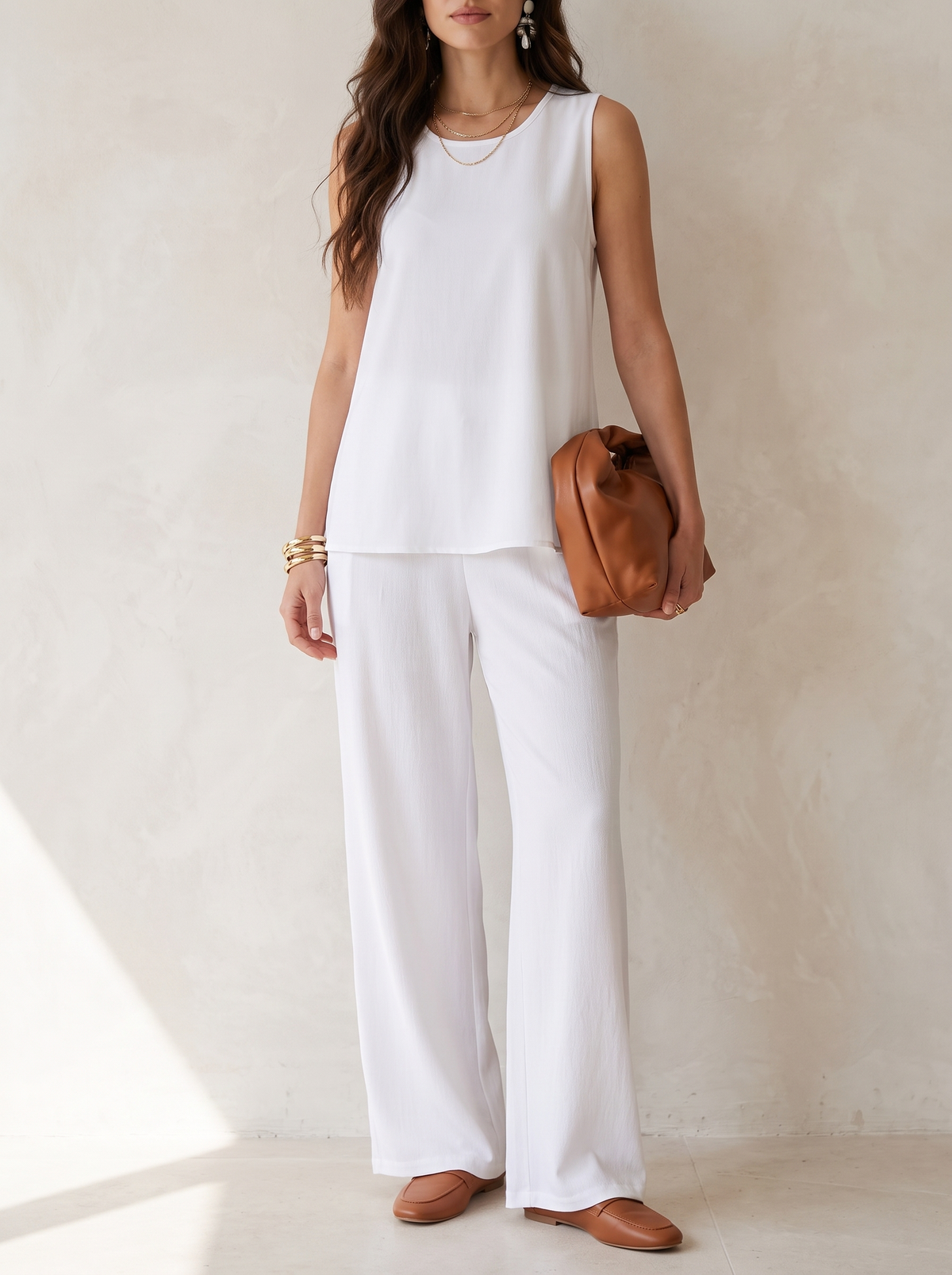Edith | Effortless Sleeveless Palazzo Set