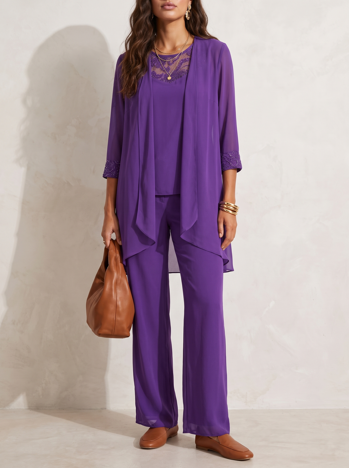 Iva | Elegant Open Jacket Set