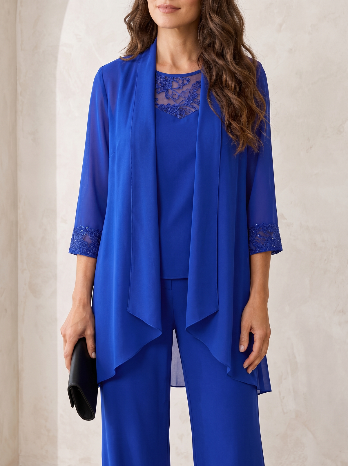 Vivienne | Flowing Jacket Three Piece Set