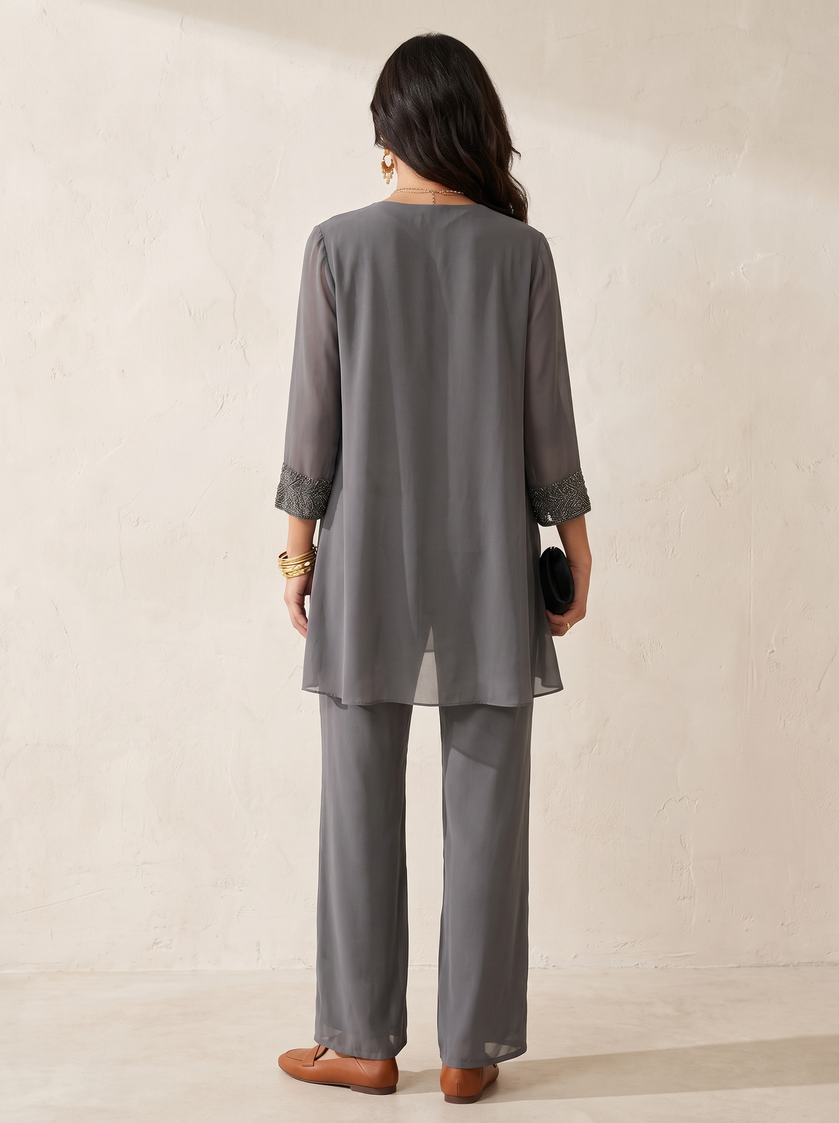 Iva | Elegant Open Jacket Set