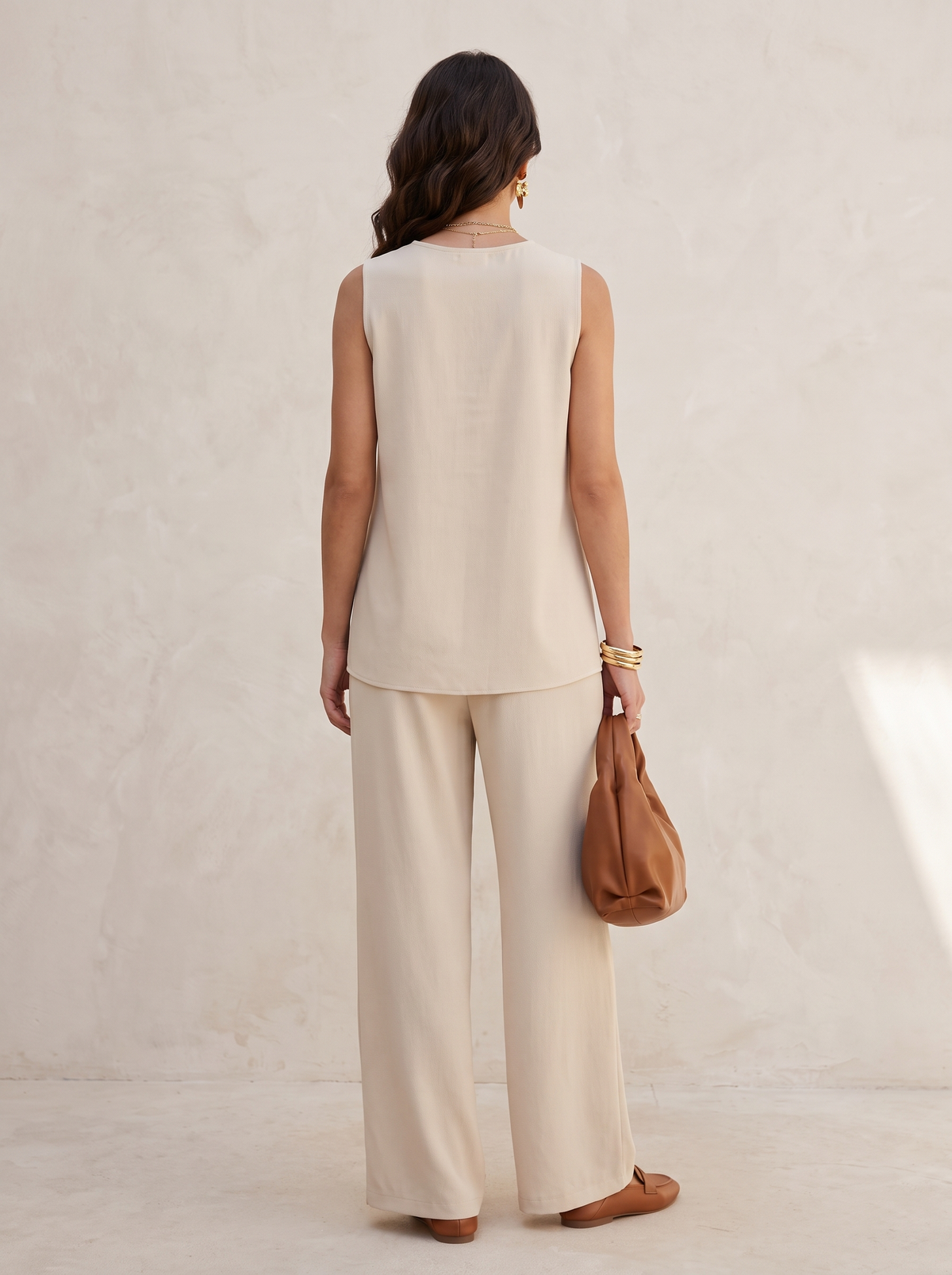 Edith | Effortless Sleeveless Palazzo Set