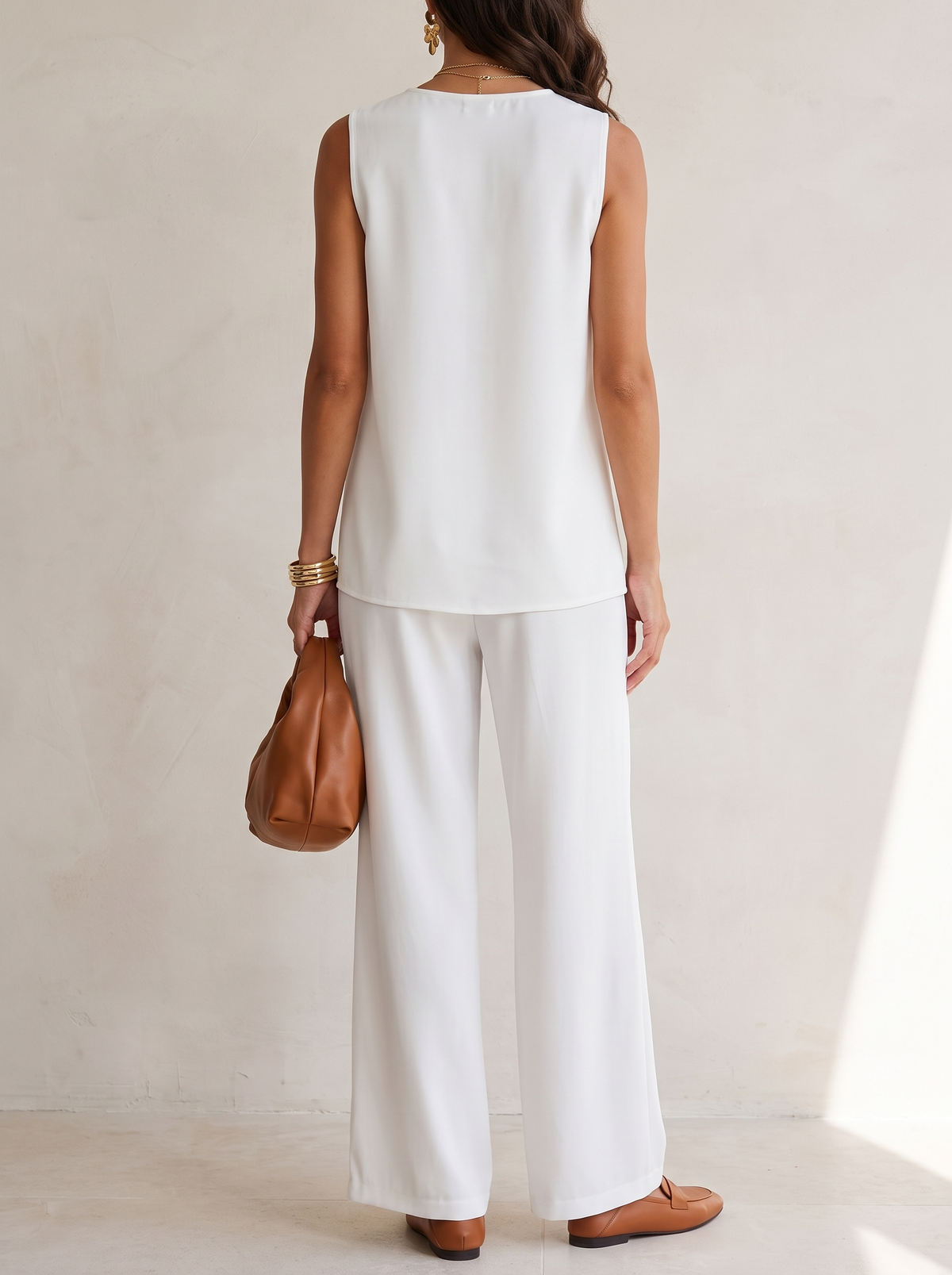 Edith | Effortless Sleeveless Palazzo Set