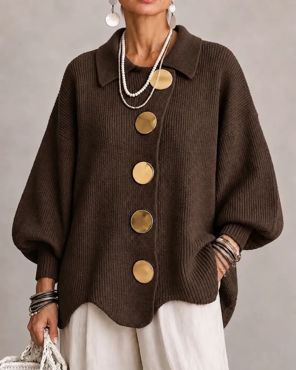 Beatrice™ | Classic Button-Up Knitted Cardigan