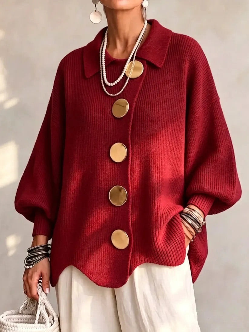 Beatrice™ | Classic Button-Up Knitted Cardigan