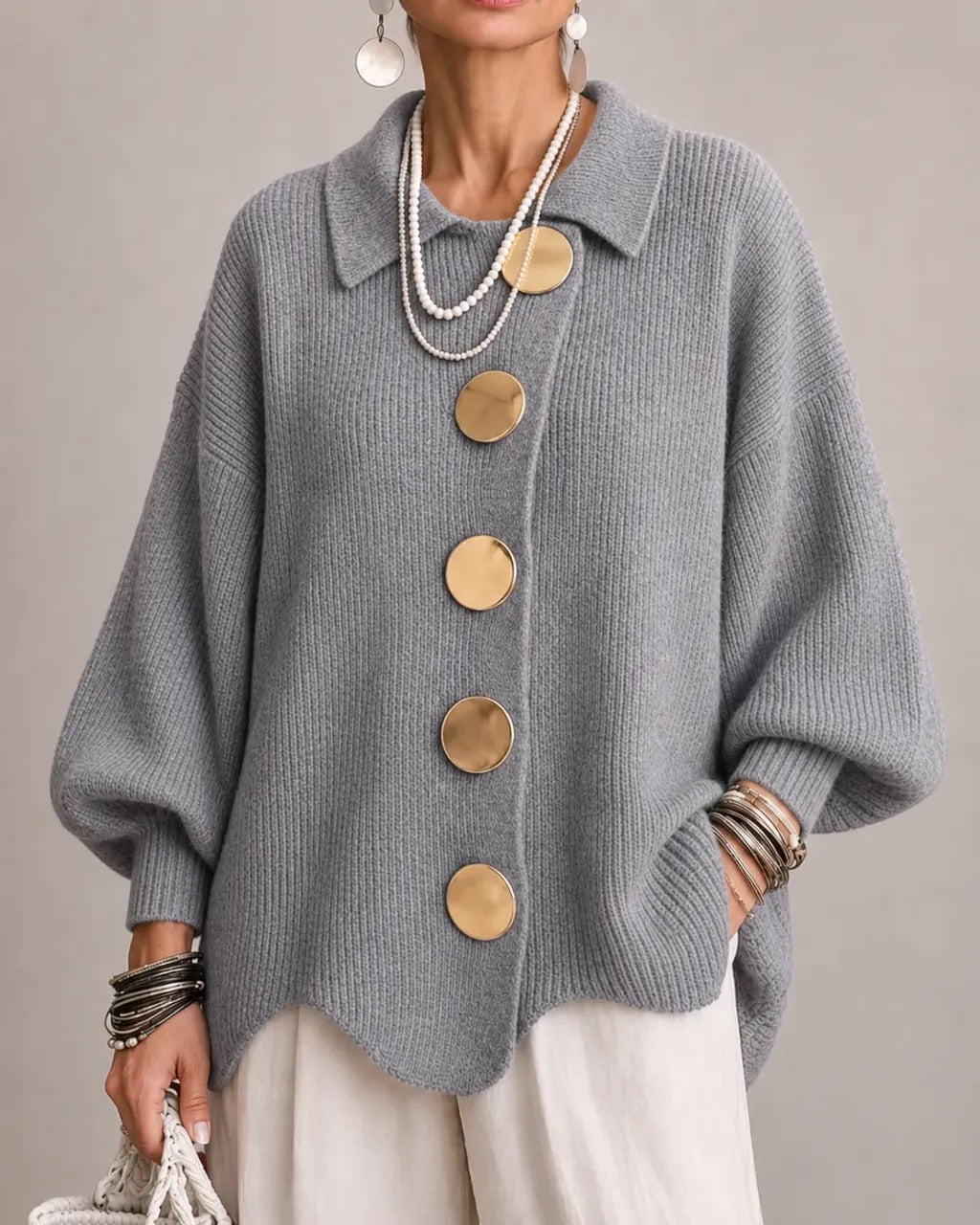 Beatrice™ | Classic Button-Up Knitted Cardigan