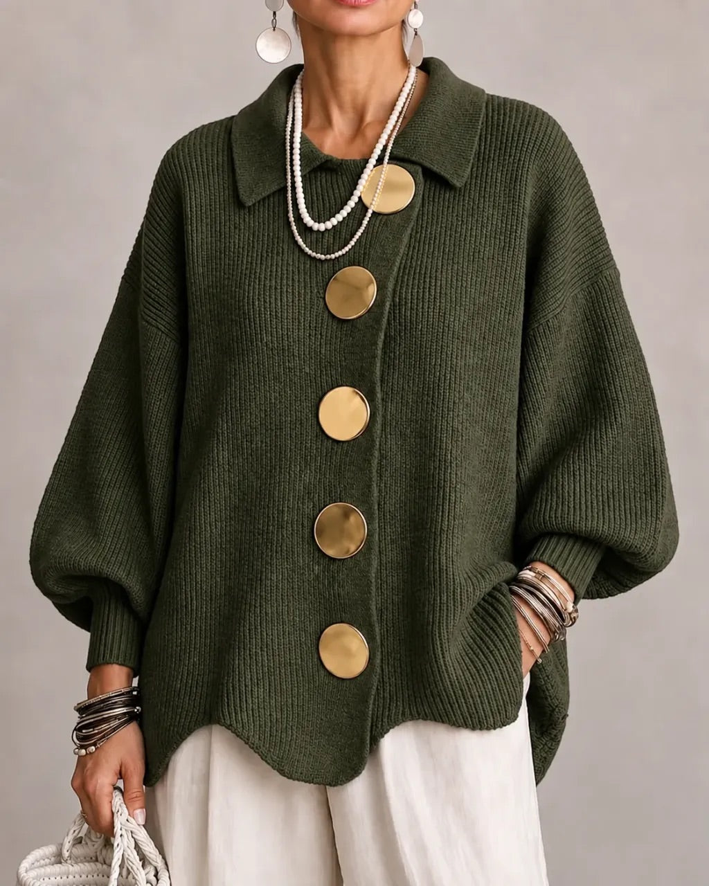 Beatrice™ | Classic Button-Up Knitted Cardigan