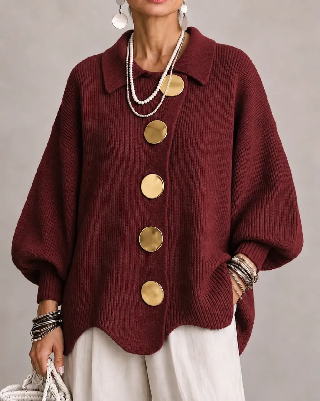 Beatrice™ | Classic Button-Up Knitted Cardigan