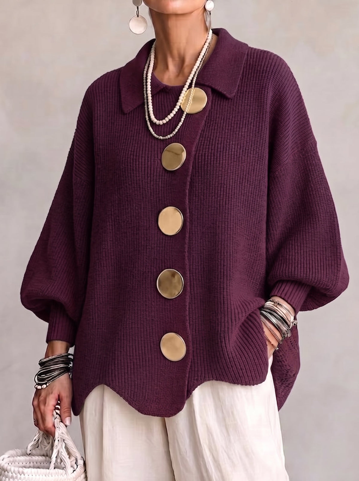 Beatrice™ | Classic Button-Up Knitted Cardigan